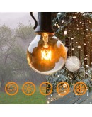 Водоустойчива LED светеща гирлянда 5м или  10м с  G40 за градина и тераса