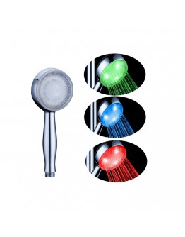Универсална светеща душ-слушалка в три LED цвята