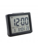Настолен часовник с термометър, календар,гласов контрол и ЛЕД подсветка
