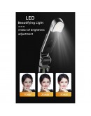 Компактен bluetooth, телескопичен селфи стик и трипод 2 в 1, с LED осветление
