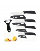 Керамични ножове 4 броя с белачка