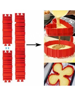 Модулна силиконова форма за печене на сладкиши с незалепващо покритие