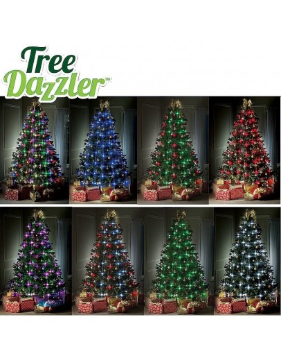 Коледни лампички тип завеса за елха Tree Dazzler - 64 бр.