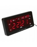 LED електронен часовник CX-2158, свети в червено