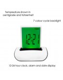 Дигитален светещ часовник в 7 цвята при докосване