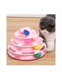 Играчка за котки пирамида с топки
