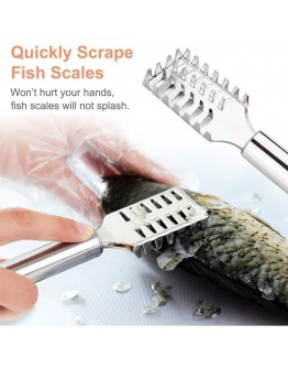 Метален нож за почистване на риба от люспите