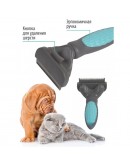Четка Furminator за Къса и Дълга козина на кучета и котки