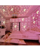Фосфорисцентни светещи звездички за таван и стени – 100 броя