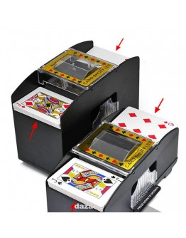 Автоматична машинка-разбърквач на тестета карти- сигурно мешане, без досадно струпване на аса, попове и т.н.
