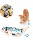Мърдаща се играчка рибка за котки с USB батерия