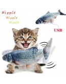 Мърдаща се играчка рибка за котки с USB батерия