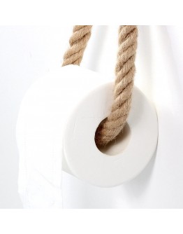 Винтижд аксесоар за баня  - държач за тоалетна хартия с въже
