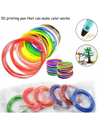 Цветен пълнител за 3D писалка комплект от 12 или 18 цвята