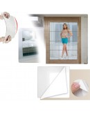 Самозалепващ се огледален панел за стена - квадратен