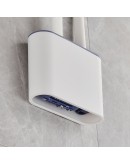 Четка за тоалетна чиния от силикон в комплект с ПВЦ четка и поставка за стена или под