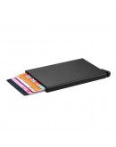 Черен Картодържател с RFID Защита за Безконтактни Карти - Алуминиев