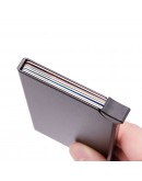 Черен Картодържател с RFID Защита за Безконтактни Карти - Алуминиев