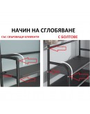Стелаж за обувки с 5 рафта и закачалки
