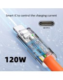 USB кабел със силиконово покритие Type C към Type C