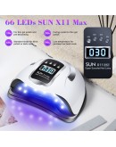 Професионална UV/LED лампа за маникюр, Sun X11 Max - 280W с 66 LED