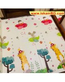 Сгъваемо детско килимче за игра, топлоизолиращо 180x200х1см.  Превозни средства и  Животни в самолет