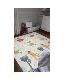 Сгъваемо детско килимче за игра, топлоизолиращо 180x200х1см.  Превозни средства и  Животни в самолет
