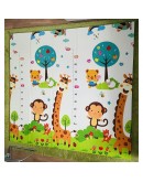 Сгъваемо детско килимче за игра, топлоизолиращо 180x150x1cm - Жираф и Цифри