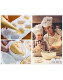Силиконова форма за печене - сърчица 8 бр.