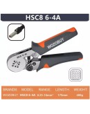 Комплект кримпващи клещи HSC8 6-4A с 400 броя кабелни обувки