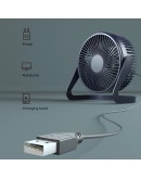 USB Вентилатор за Компютър и Офис  Малък и Компактен с Пълно Завъртане