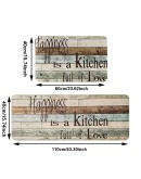 Водоустойчива Пътека за Кухня от 2 Части  Комплект 45x120см + 45x75см, 1 см Дебелина