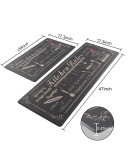 Комплект Водоустойчиви Килимчета за Кухня 45x75см и 45x120см
