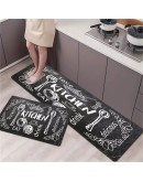 Комплект килимчета за кухня от две части 40x60см и 40x120см полиестер
