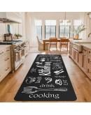 Комплект килимчета за кухня от две части 40x60см и 40x120см полиестер