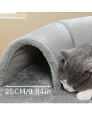 2 в 1 Меко Легло за Котки с Прикрепен Тунел
