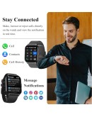 Смарт часовник TechONE Wand Pro черен с метална каишка в комплекта