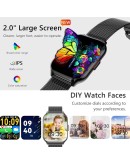 Смарт часовник TechONE Wand Pro черен с метална каишка в комплекта
