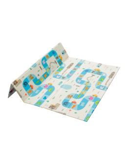 Образователно меко килимче за игра 180x200x1 см Морски свят и Път