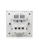 Бял Контакт за Вграждане с Двоен USB