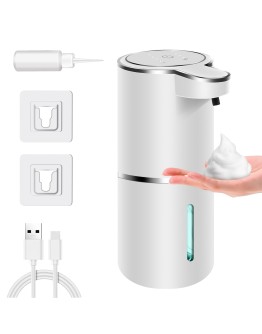 Автоматичен Диспенсър за Сапун на Пяна  Бял, Със Сензор и USB Зареждане