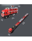 Голям Камион Автовоз със Здрава ABS Конструкция и 24 Мини Колички