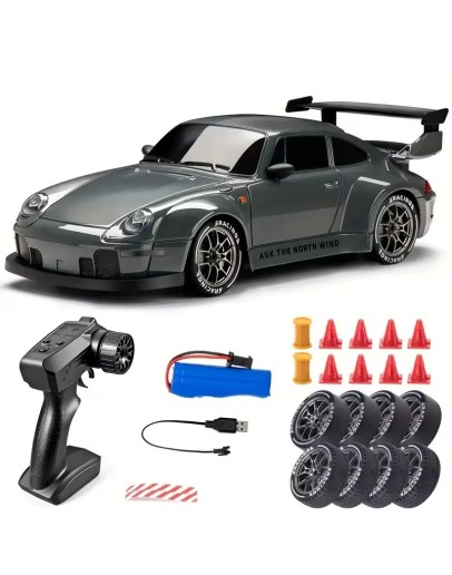 Компактна RC дрифт количка 4WD със състезателни аксесоари
