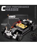 Компактна RC дрифт количка 4WD със състезателни аксесоари