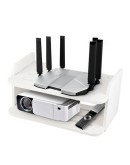 Модерен Рафт за Wi-Fi и Декор  2 Нива, Бързо Сглобяване 