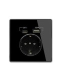Модерен 230 V Контакт с 2 USB Порта