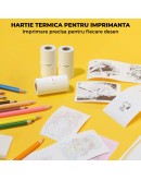 3 Броя Термохартия 57x25мм за Детски Фотоапарат Печат Без Мастило