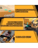Голям Трансформиращ се Камион-ТИР с Кран  Комплект Строителни Машини Играчки