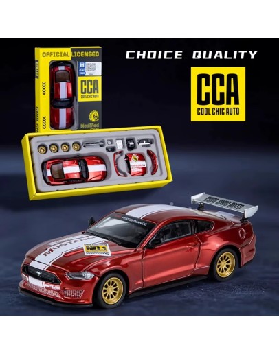 Ford Mustang GT 1:24  Червена Метална Количка с Възможност за Модификация