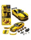 Ford Mustang GT Die-cast 1:24  Жълта Метална Количка с Допълнителни Тунинг Части